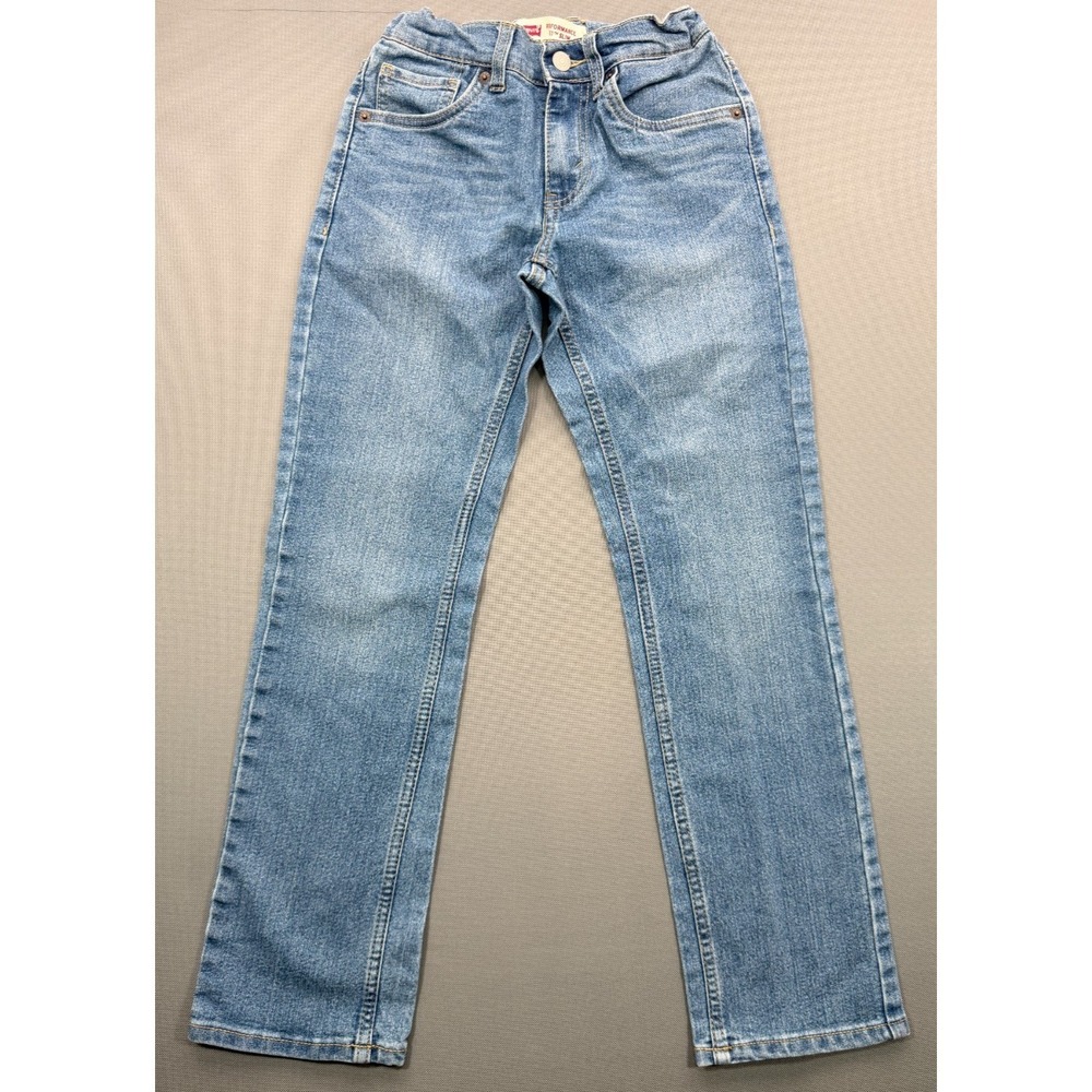 Levi's 511 Slim Performance Jeans Medium Wash Adjustable Waist Boys 12 Reg